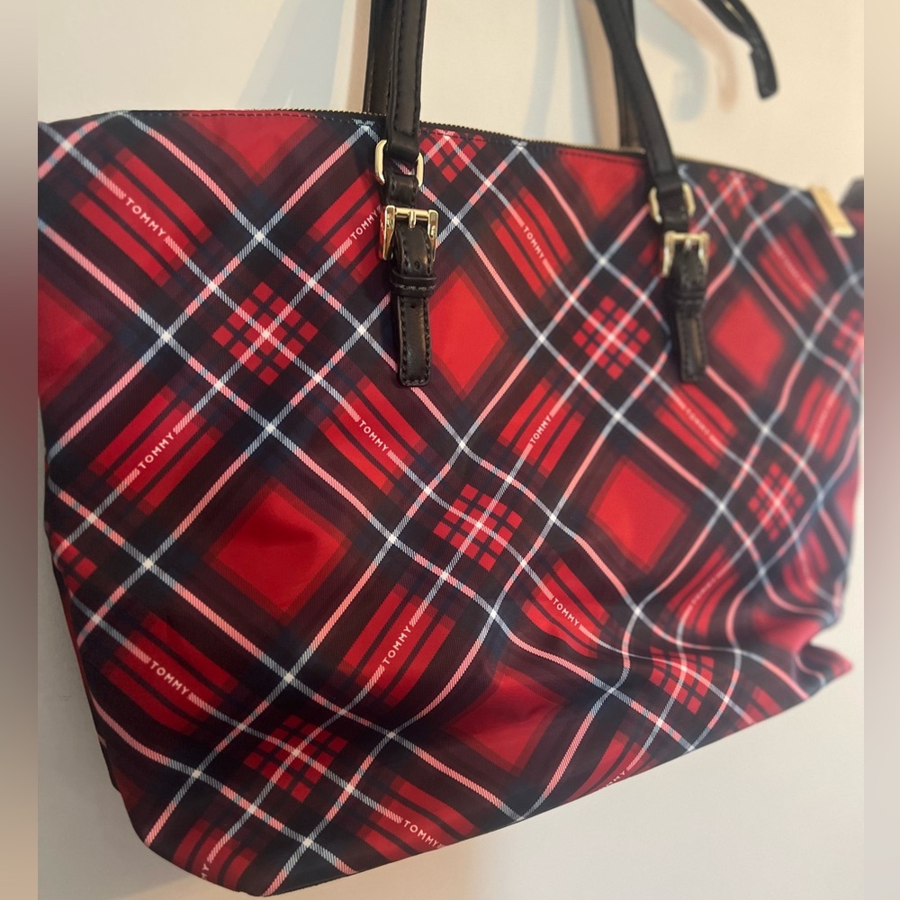 Tommy Hilfiger Plaid Nylon Purse